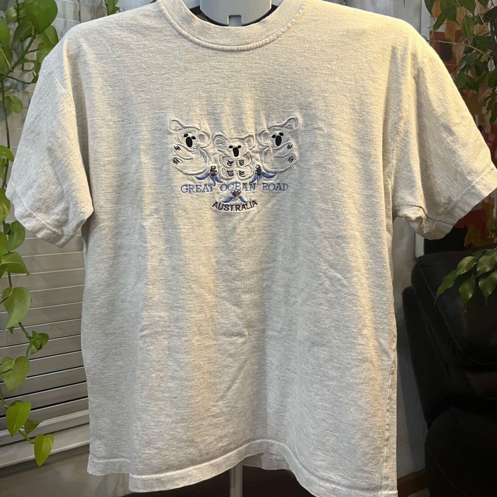 Made in Australia Vintage 90s Shirt Small Embroidered Koala Great Ocean Road